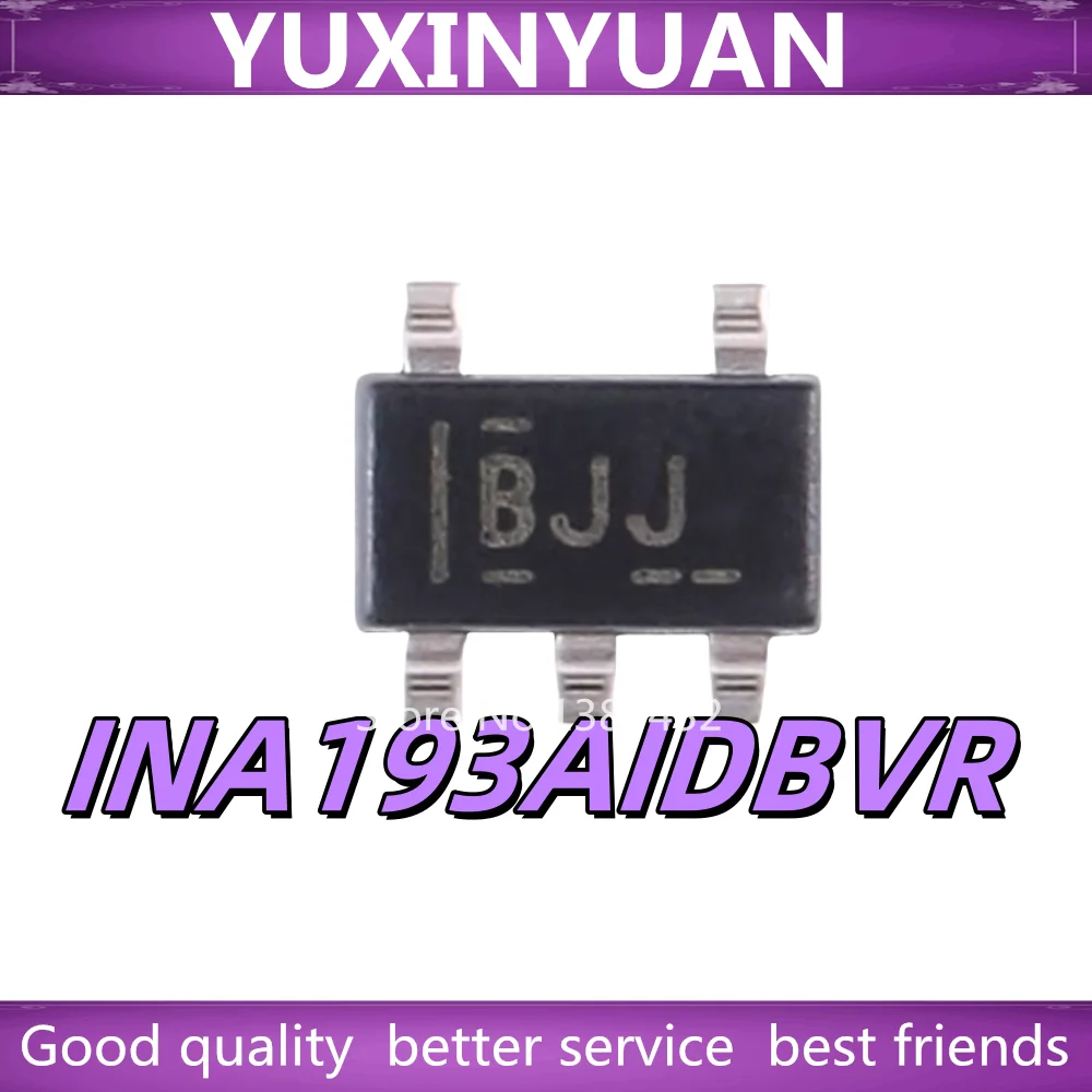 5PCS New Original Patch INA193AIDBVR BJJ INA193AI INA193 SOT23-5 Current Shunt Monitor IC Chip In Stock