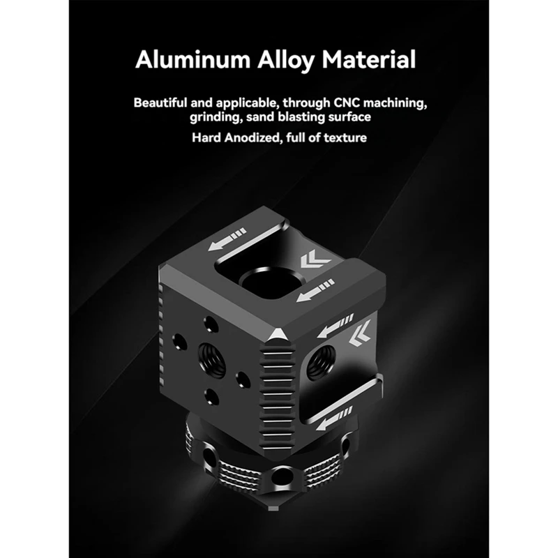 Умный тройной адаптер для крепления горячего башмака, 1/4 отверстия Arri, основание монитора горячего башмака, держатель кронштейна для заполняющего света микрофона для клетки зеркальной камеры