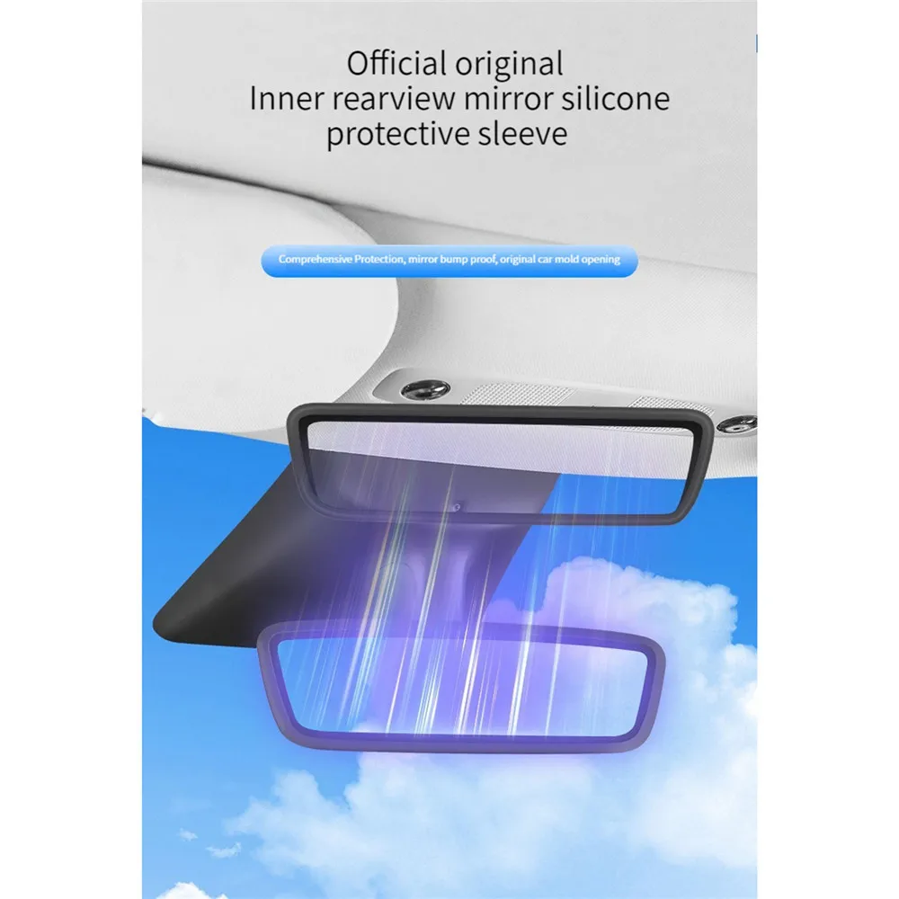 سيارة مرآة الرؤية الخلفية سيليكون الغطاء الواقي واقية الإطار تعديل الملحقات لنموذج Y/3