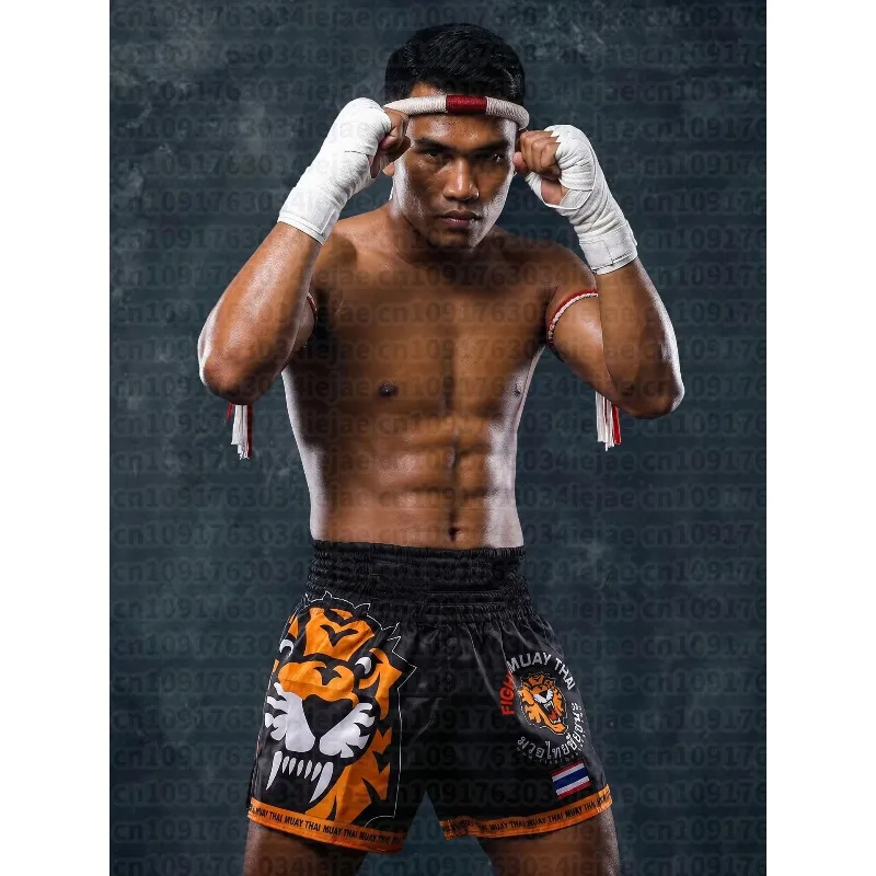 Men Kid Shorts Muay Thai, New Thai Boxing Shorts Women Men Martial Arts MMA Fight Wear Kickboxing