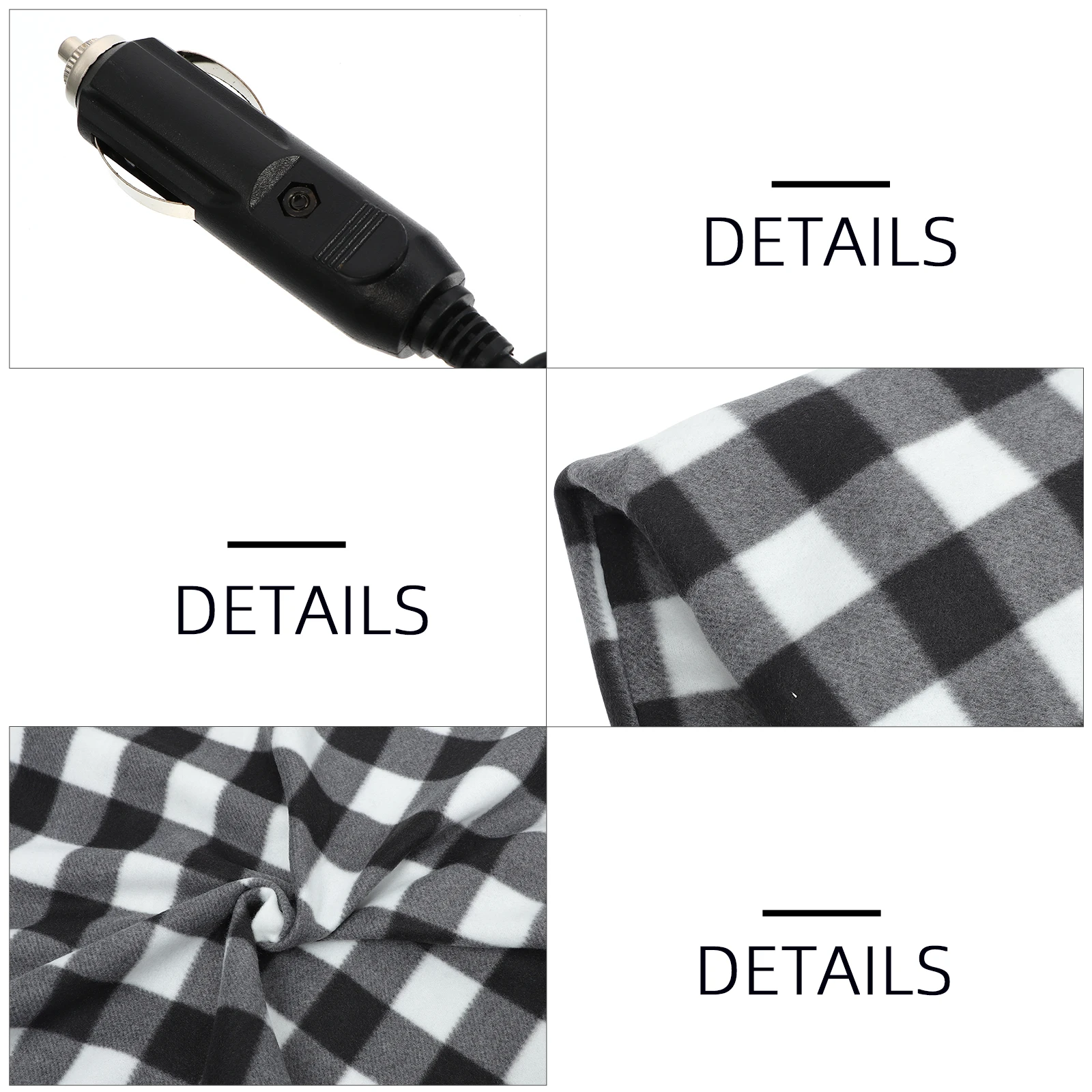 

12V Heated Car Blanket Electric Travel Blanket with Automatic Temperature Control for Driver Passenger Warmth on Road Trips