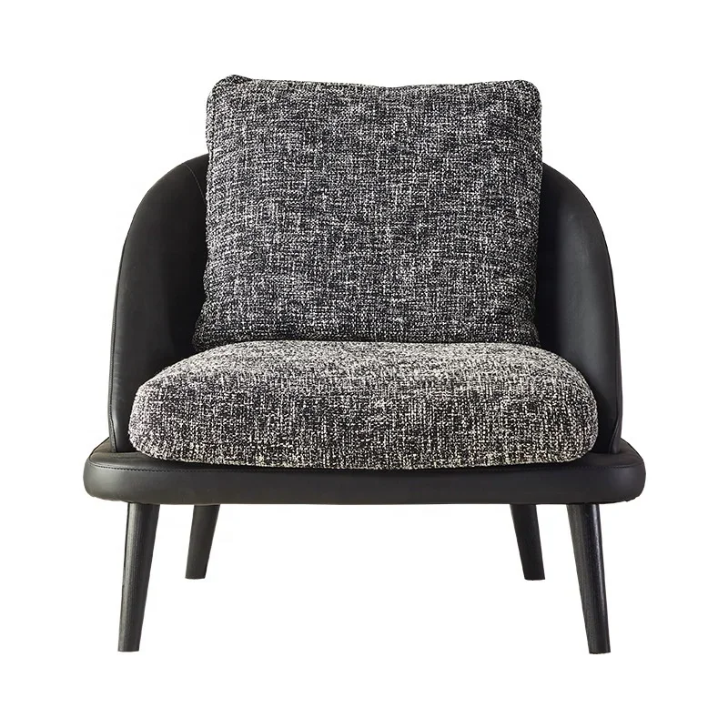 

New Arrival Living Room Single Sofa Chair Italian Minimalist Leisure Chair Light Luxury Living Room Bedroom Balcony Designer Clo