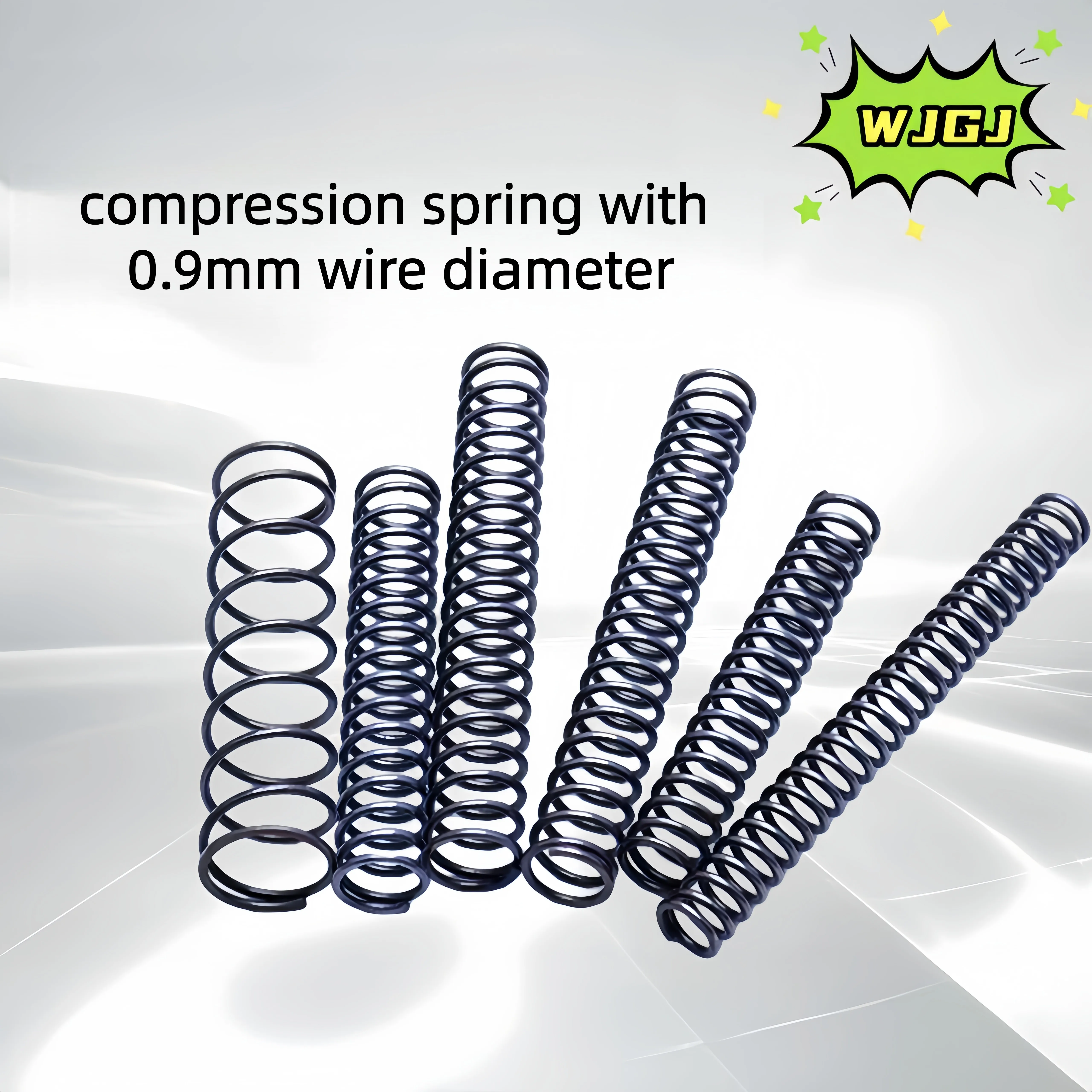 Compression Spring, Wire Diameter 0.9mm, Outer Diameter 5-20mm, Length 10-50mm, Manganese Steel Material, Durable with Strong