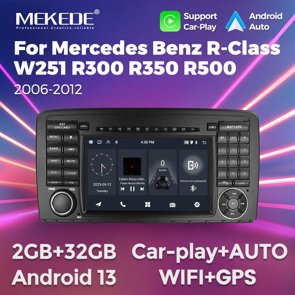

MEKEDE Car Radio Multimedia Player For Mercedes Benz R-Class R Class W251 R280 R300 R320 2005-2017 Autoradio Stereo Head Unit