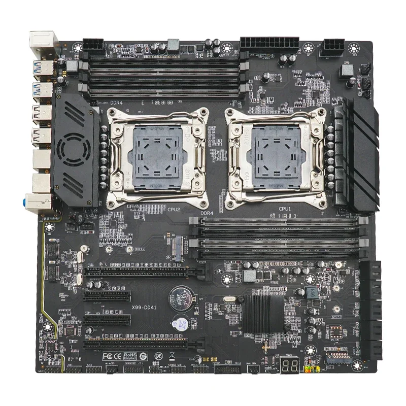 High Performance X99 Dual CPU/Socket Motherboard Xeon E5 LGA2011-3 Dual Channel DDR4 Max 256G For Server Motherboard