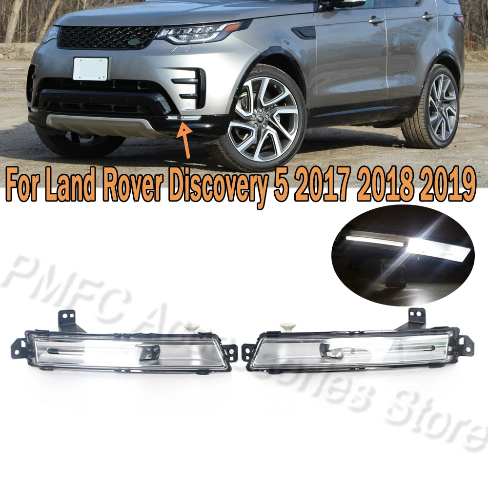 Fog Lamp LED DRL Fog Light Front Bumper Intake Headlights Cover For Land Rover Discovery 5 2017-2019 For Car LR082053 T4A3875