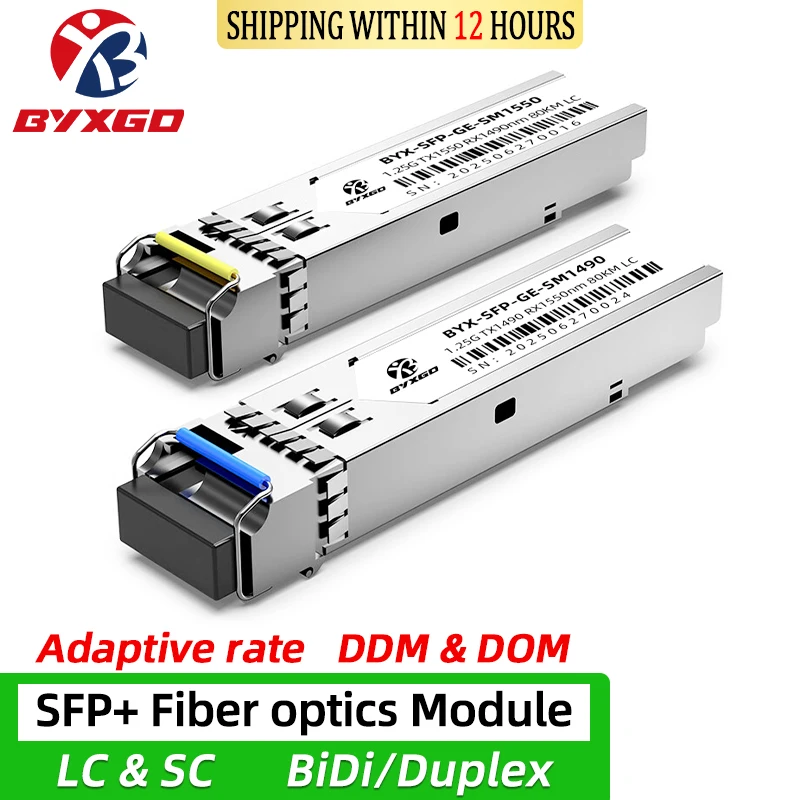 

SFP Optical transceiver BiDi/Duplex 10G SFP+ Optical module For Cisco Switch, LC/SC Multi Rate SM/MM DDM 1.25G SFP Fiber module