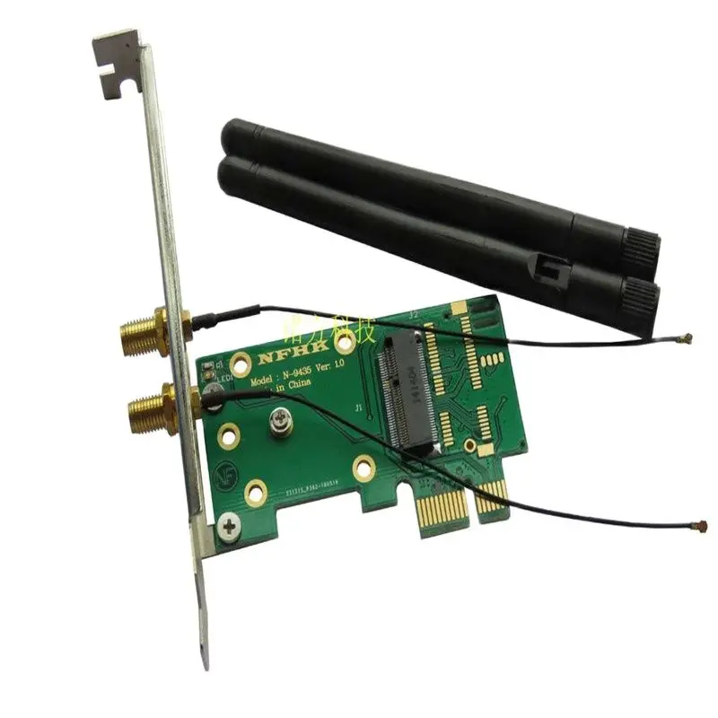 

A+E key E key M.2 NGFF wireless network card to PCIe x1 network card adapter card