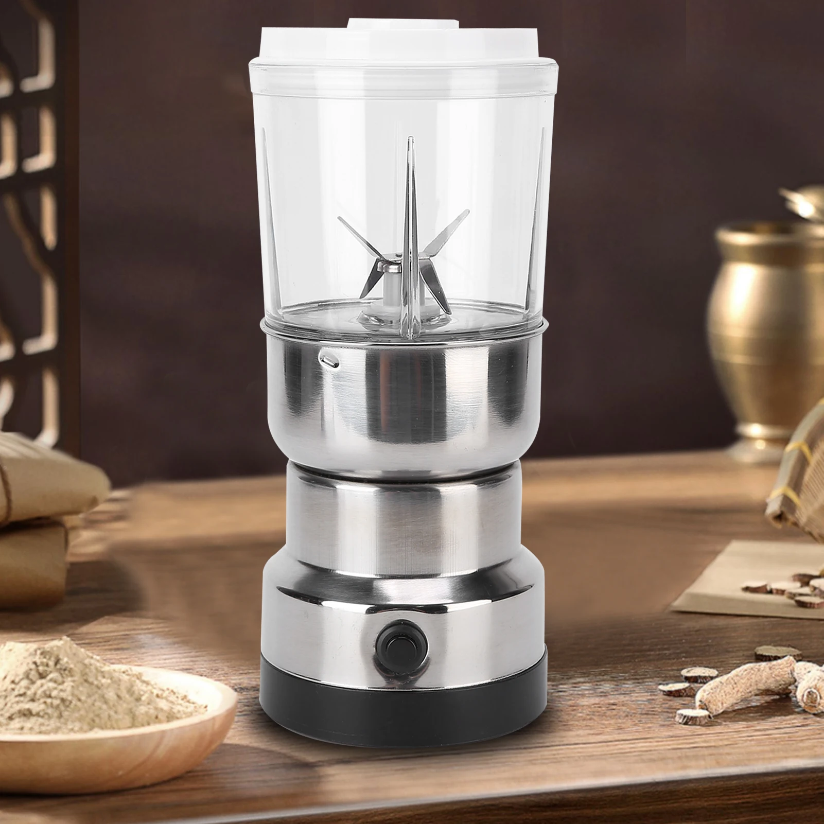 110V Electric Grain Grinder Convenient Efficient Practical Multifunctional Grain Mill Grinder for Seasoning for Beans for Cereal