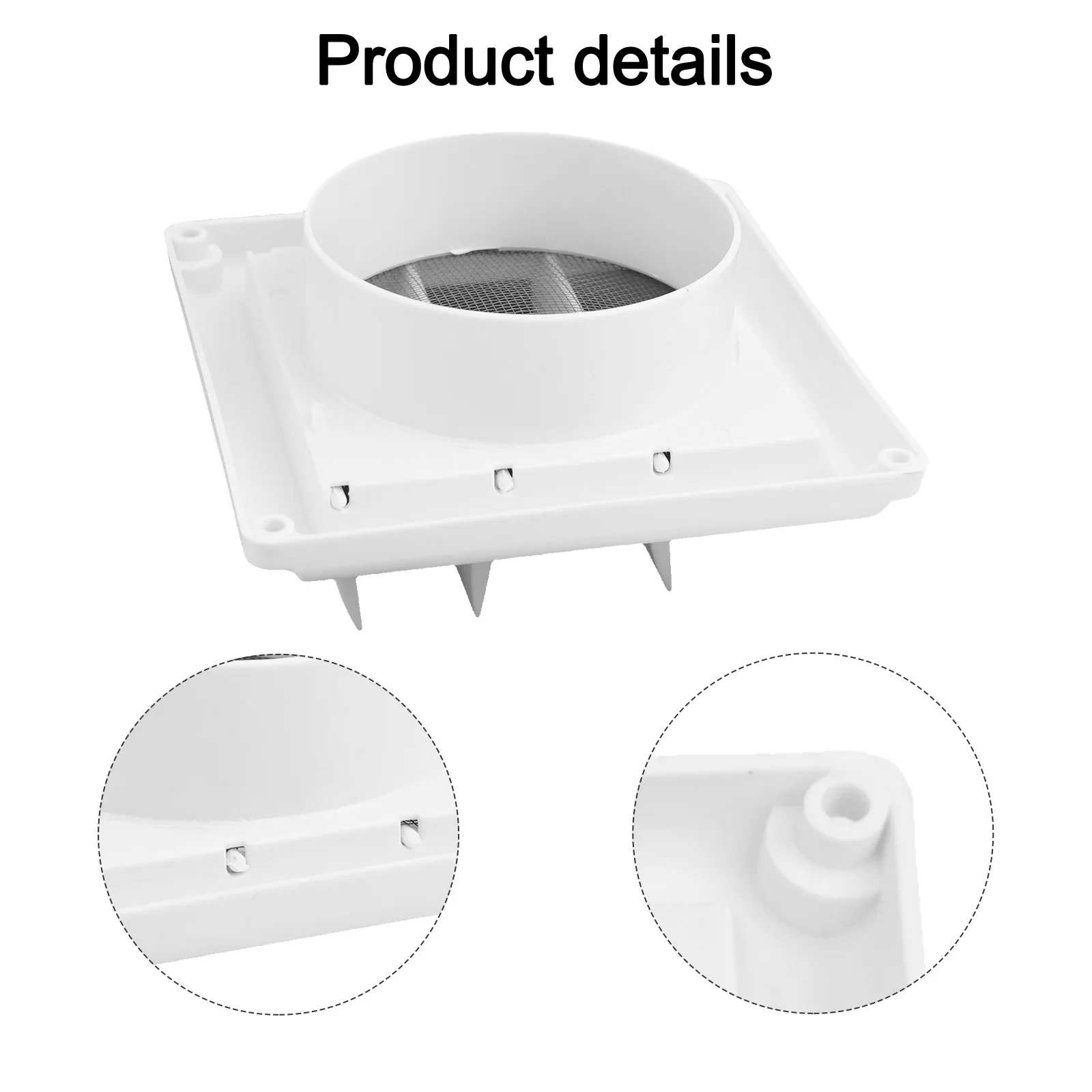 

Вентиляционные отверстия для воздушных жалюзи 4-дюймовые пластиковые вентиляционные отверстия для воздуховодов Простая установка Высококачественный пластиковый материал Оптимальный поток воздуха