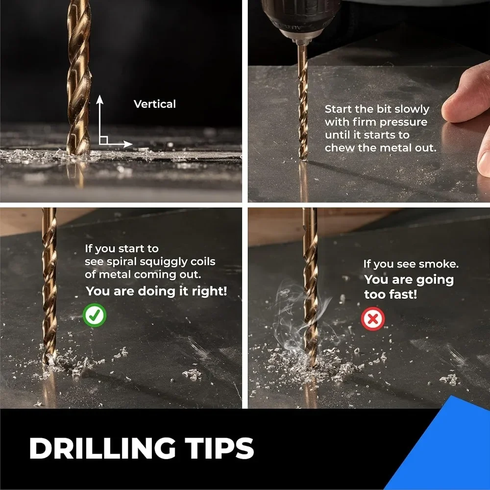 Small Drill Bit 13pc Titanium Plated Twist Drill Set 1.5mm-6.5mm Electric Drill Drill Tool DIY Woodwork Drill and Open 2025