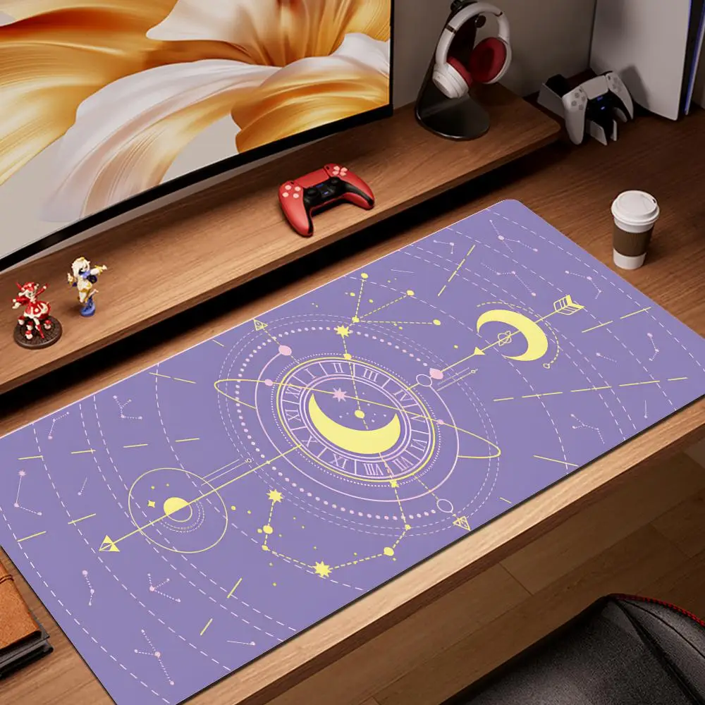 

Mouse Pad Mystery Constellations Desk Mat Computer Pads Tarot Card Kawaii HYBXAXC Gamer Accessories Cute Mouse Mat Rubber Pad