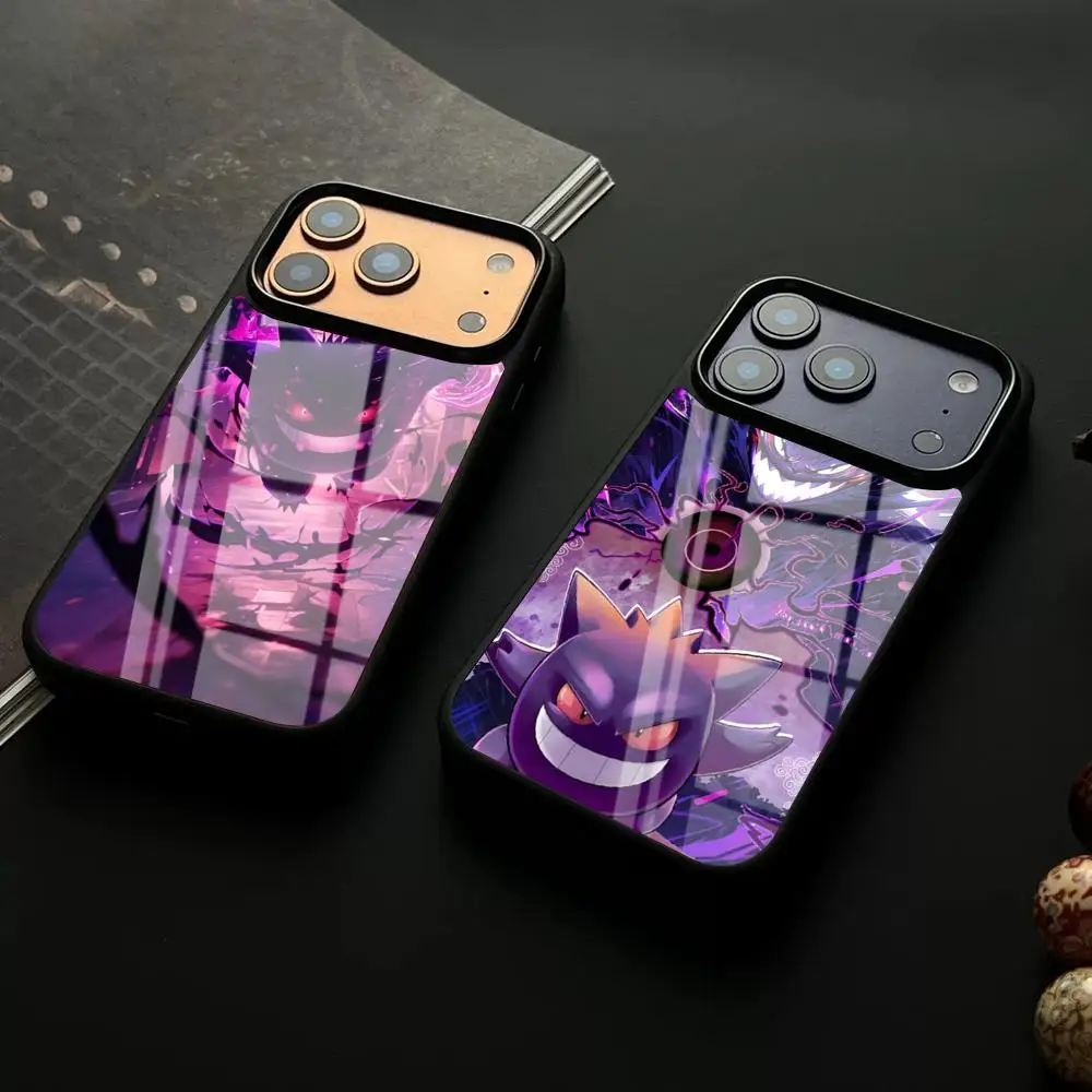 Anime Pokémon Handyhülle für iPhone 17 Miss Air 16 15 13 12 14 11 Pro Max Glas Mini X Xr Xs 8 7 Plus Luxus-Schutzhülle