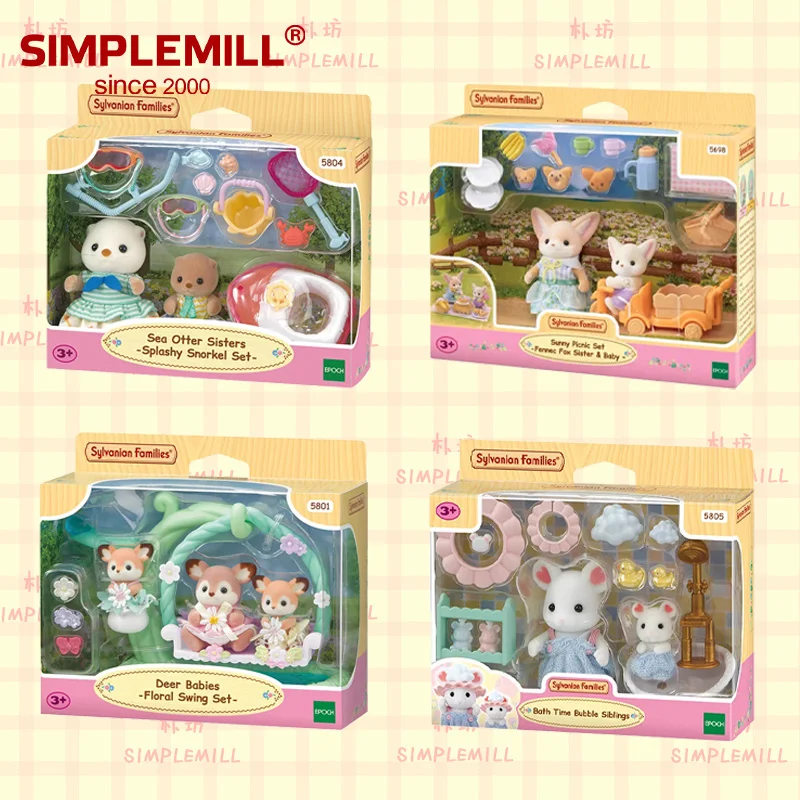 

Sylvanian Families Anime Girl Doll Collection Ornaments Gifts Figures Baby Series Figure Furniture Set Pvc Statue Model Toys