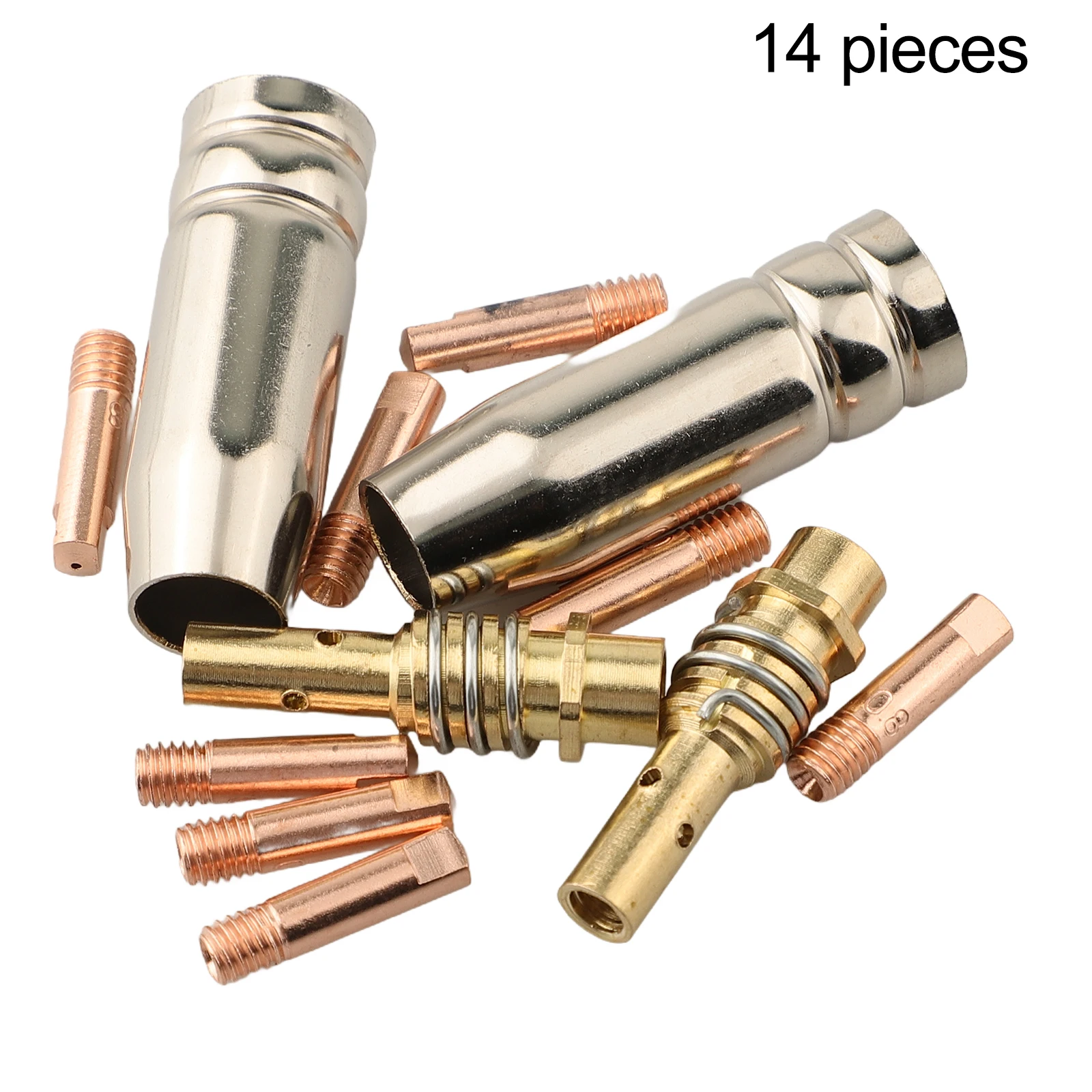 مجموعة ملحقات MIG Torch مكونة من 14 قطعة متوافقة مع MB15 AK مثالية للصيانة وتحسين الأداء