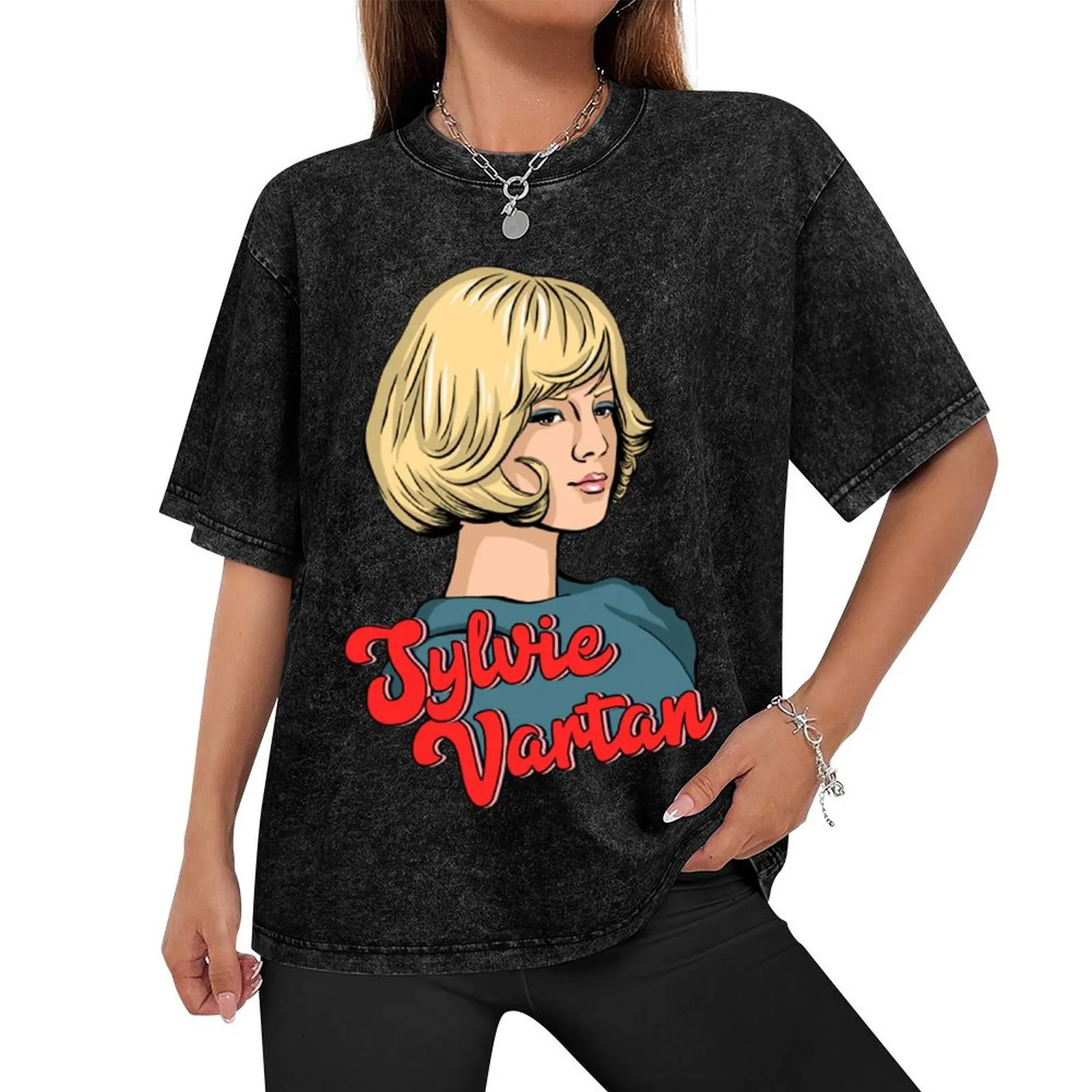 Sylvie Vartan T-ShirtSylvie T-Shirt Blouse Personalized t-shirt funny gifts heavyweights luxury clothes men