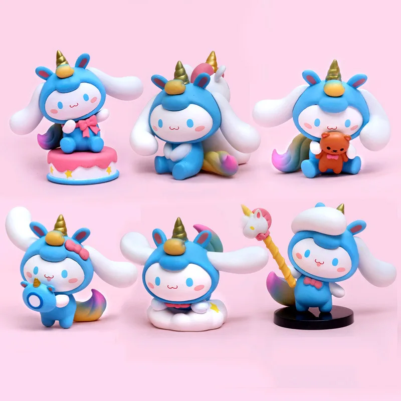 

#14 Cinnamoroll Unicorn Figurines Kawaii Sanrio Blind Box Figure Toys Anime Accessory Home Decoration Anime Cute Gift for Girls