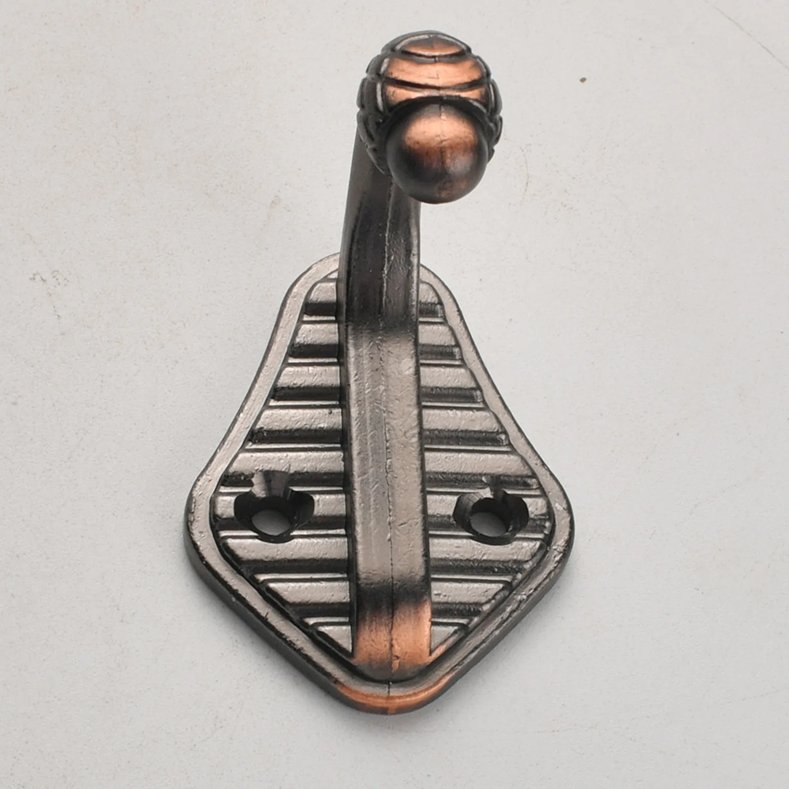 Antique Serpentine Single Wall Coat Hook Chinese Solid Thick Retro Alloy Porch