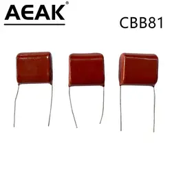 AEAK 10pcs/lot CBB81 Polypropylene Film capacitor 1000V 1250V 1600V 2000V 103J 104J 105J 152J 153J Food distance 15mm 20mm