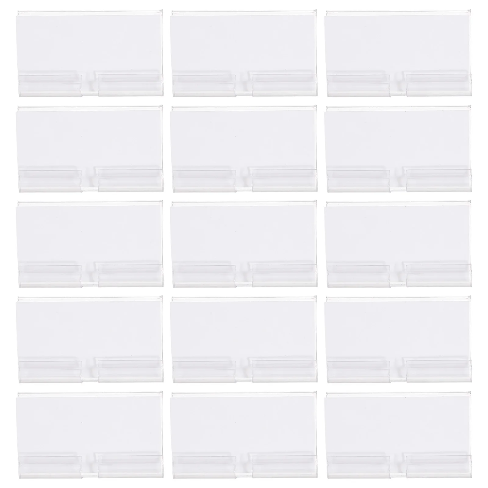 

50 комплектов прозрачных зажимов-держателей для этикеток на проволочные полки, для ящиков для хранения, органайзеров и контейнеров