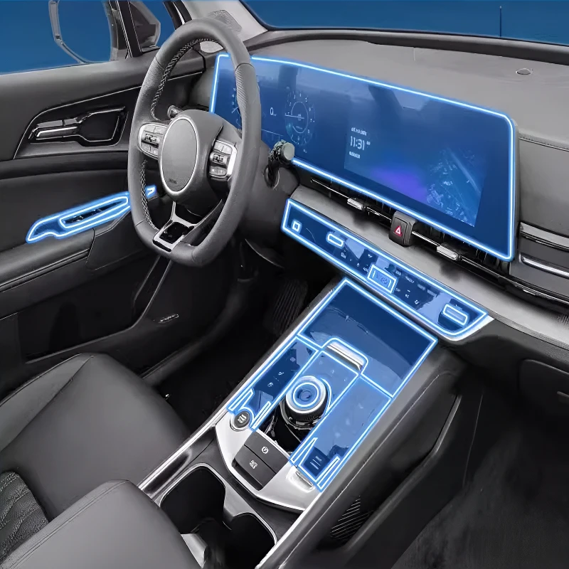 For Kia Sportage 2023-2025 Dashboard Multimedia Navigation Transparent Anti-Scratch Protection Film Modification