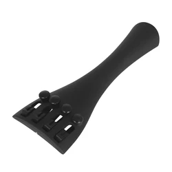 Composite Tail Carbon Fiber Violino Tailpiece with 4 Fine Tuners for 4/3 4/4 Violin Replacement Part Easy to Use