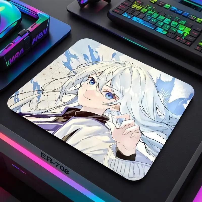 

Creative Anime Passionate Girl Y2K E-sports Game Glass Mouse Pad Anti Fouling Office Desktop Pad Heat-Insulating Glass Mouse Pad