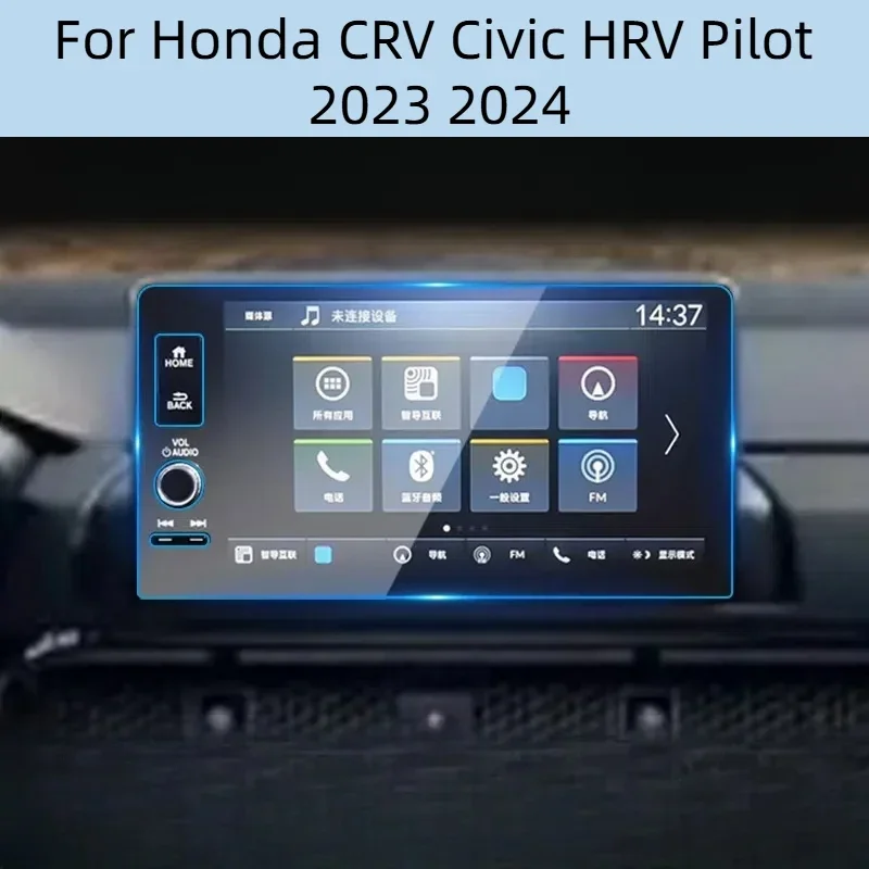 

9 Inch Tempered Glass For Honda CRV Civic HRV Pilot 2023 2024 Car Accessories Screen Protector Center Control HD Film Protection