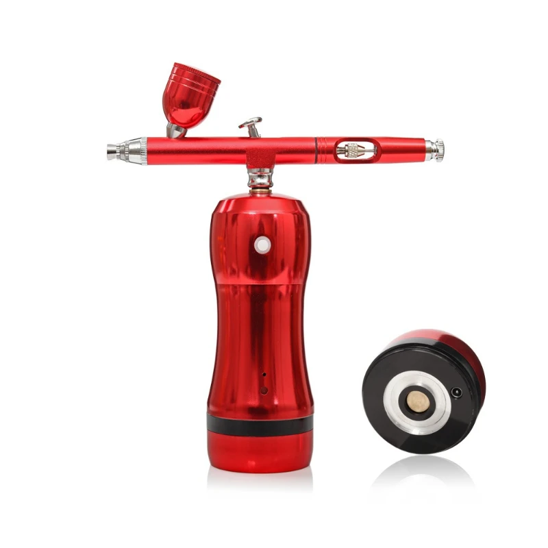 

Replaceable Battery Handheld Mini Beauty Inkjet Nail Art Model Coloring Tool Spray Oxygen Injection Meter