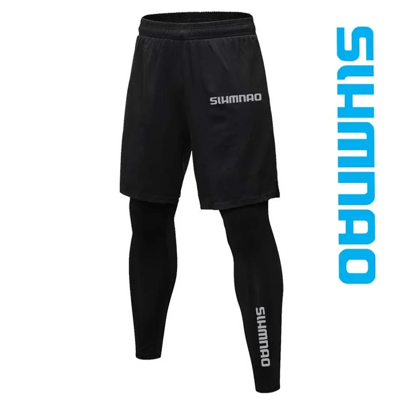 2025 Men's Outdoor Tight Fitting Fitness Running Casual Stretch Quick Drying Fishing Pants Cycling Tight Fitting Pants