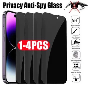 IPhone 12 için 1-4 adet gizlilik ekran koruyucuları 13 14 Pro Max Mini 7 8 artı Anti-spy temperli cam IPhone 11 Pro XS MAX XR X