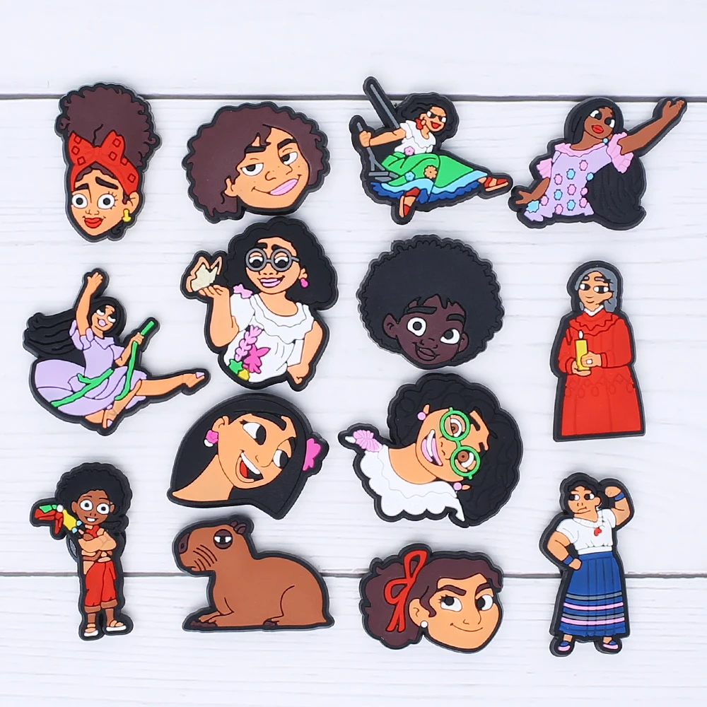 15pcs/set Disney Encanto cartoon Series ​for Shoe Charms Accessories for Classic Clog Shoe Decoration Kids Gifts