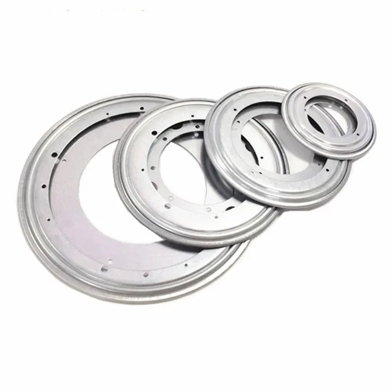 4 أنواع 5.5/8/9/12 بوصة لوحة دوارة دوارة الثقيلة شكل دائري المجلفن كسول سوزان القرص الدوار تحمل الجدول استخدام