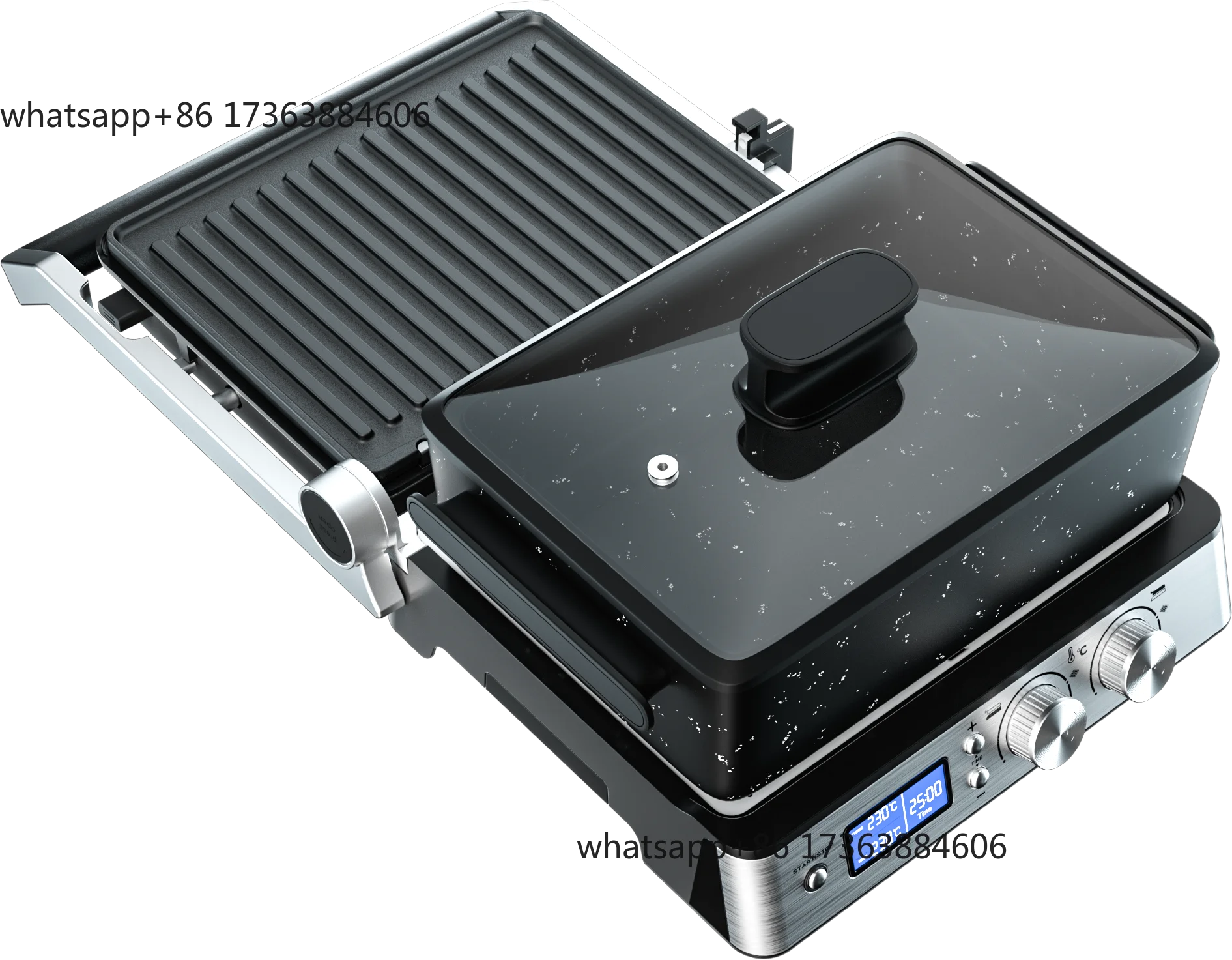 شواية بانيني كهربائية بدون دخا - مراجعة Commercial Panini Press Sandwich Grill وسعره