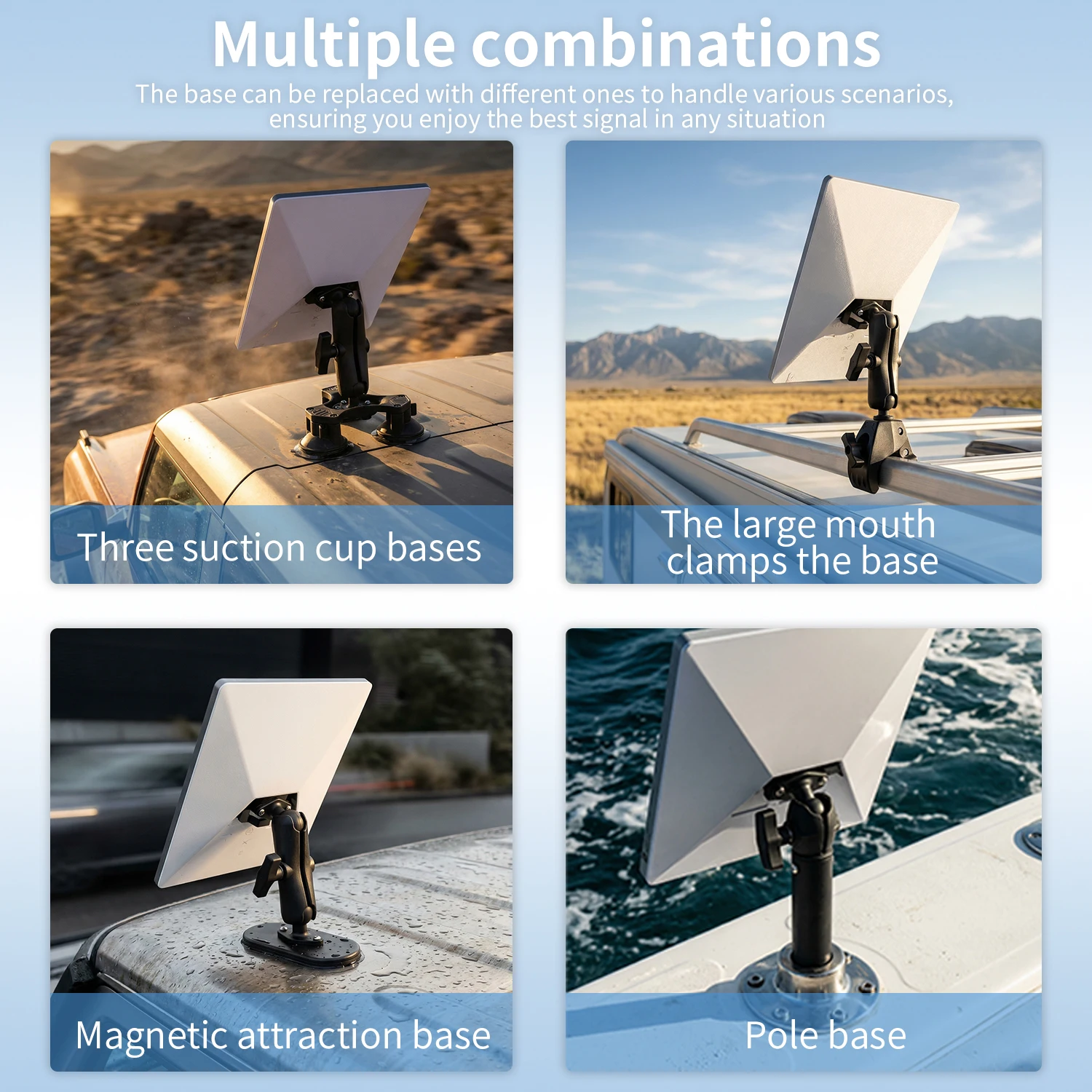 

VINmounts Starlink Mount Adapter Base 1.5 Inch Ball Compatible with RAM Mounts for Starlink Mini RV Car Marine Off Road Mount