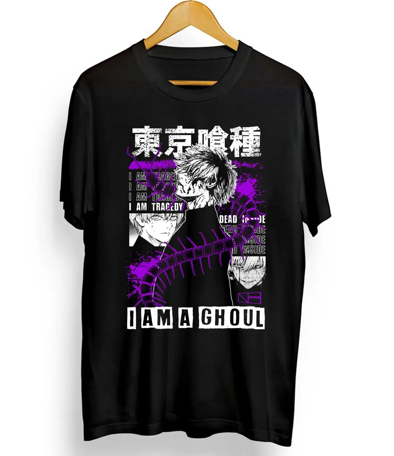 tokyo ghoul New T-shirt ,kaneki ken,anime, japan,otaku,Graphic tee,Black