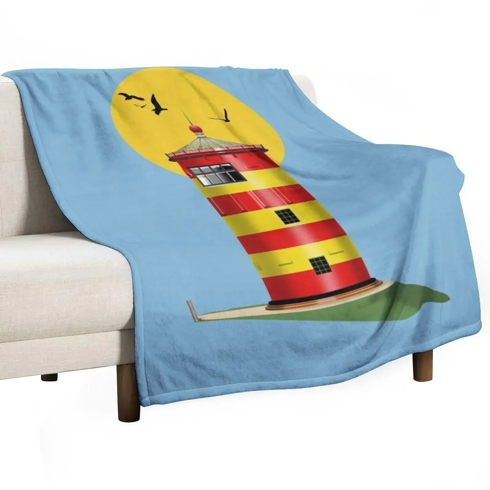 Pilsum Lighthouse Pilsumer Leuchtturm Germany Throw Blanket Decoratives cosplay anime Tourist Blankets For Baby Blankets