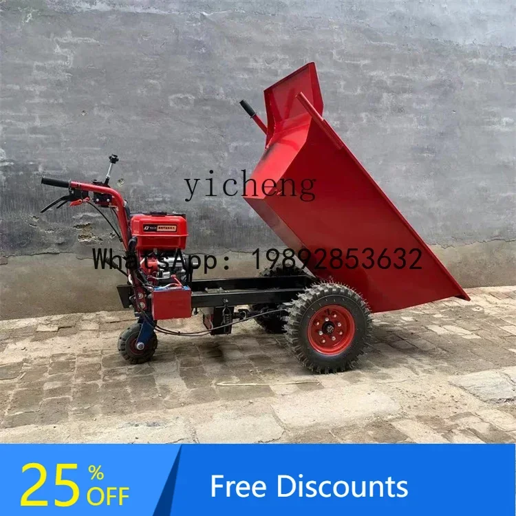 AB سيارة دلو رمادي مدفوعة يدويًا، مصنع تربية البستان، موقع بناء، شاحنة قلابة من الطوب، مبيعات المصنع مباشرة #2