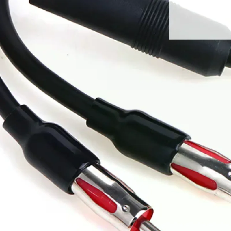 Car AM FM Antenna Splitter Y-Adapter 2 Male 1 Female Extension Cable Adapter Radio Antenna