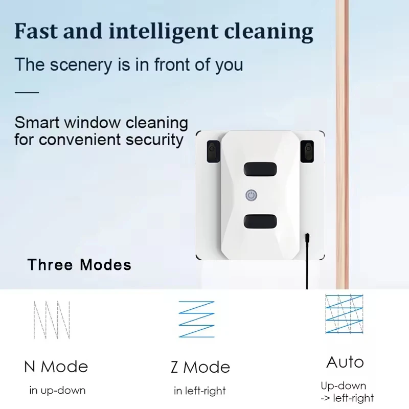 Purerobo W-S3S Robot Window Cleaner Smart APP& Remote Control Manual Automatic Bilateral Water Spray Vacuum Window Cleaner Robot