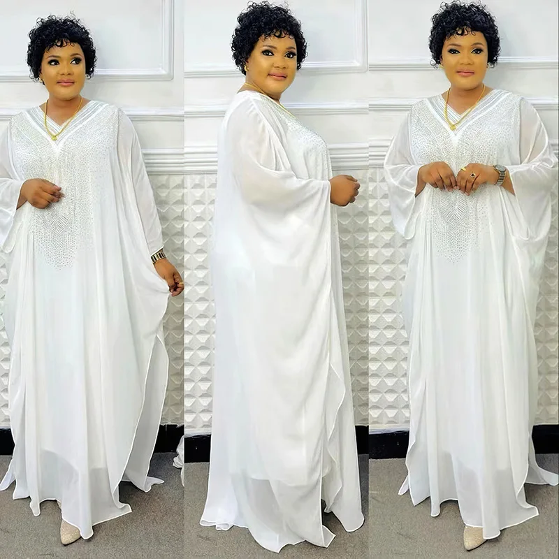 Abayas-vestido de lujo de Dubái para mujer, Túnica Boubou musulmana africana, Djellaba, caftán marroquí, vestidos de fiesta de noche, 2024