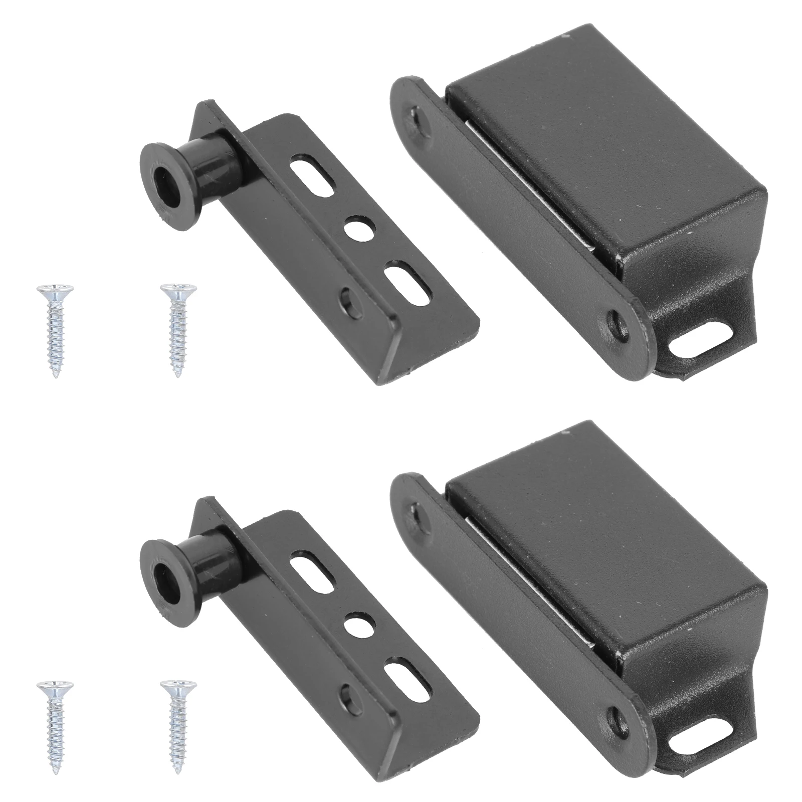 

2 set Invisible Wooden Door Hinge Stainless Steel Magnetic Closure Catch For Cabinet Drawer Window Pivot Clamp Hardware