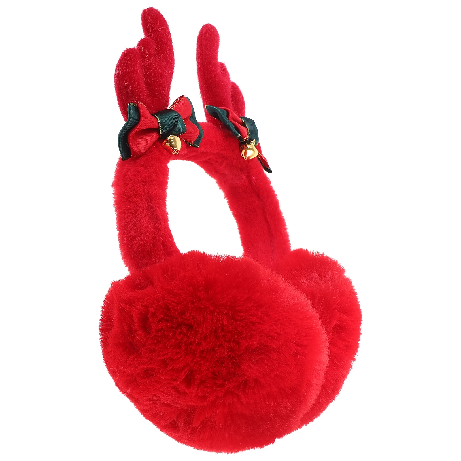 غطاء للأذنين دافئ لعيد الميلاد على شكل قرن الوعل واقي أذن مقاوم للرياح ومقاوم للبرد غطاء للأذن للشتاء