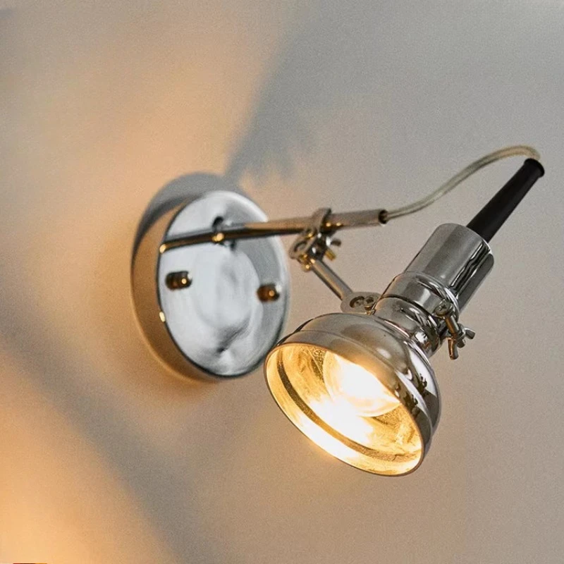 

Американский винтажный промышленный настенный светильник с регулируемым поворотным кронштейном в стиле Баухаус, прикроватная лампа для чтения для спальни и кафе