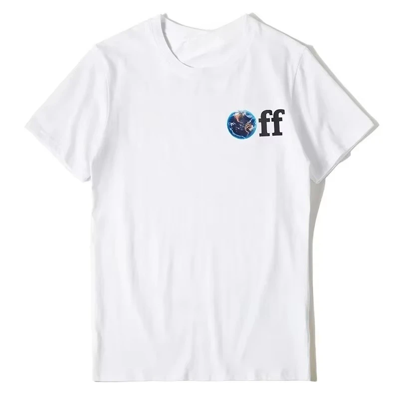 

Two Sided Printing Men Novelty Oil Painting Classic Short-Sleeved T-Shirt Hip Hop Skateboard Street Fashionable Pure Cotton