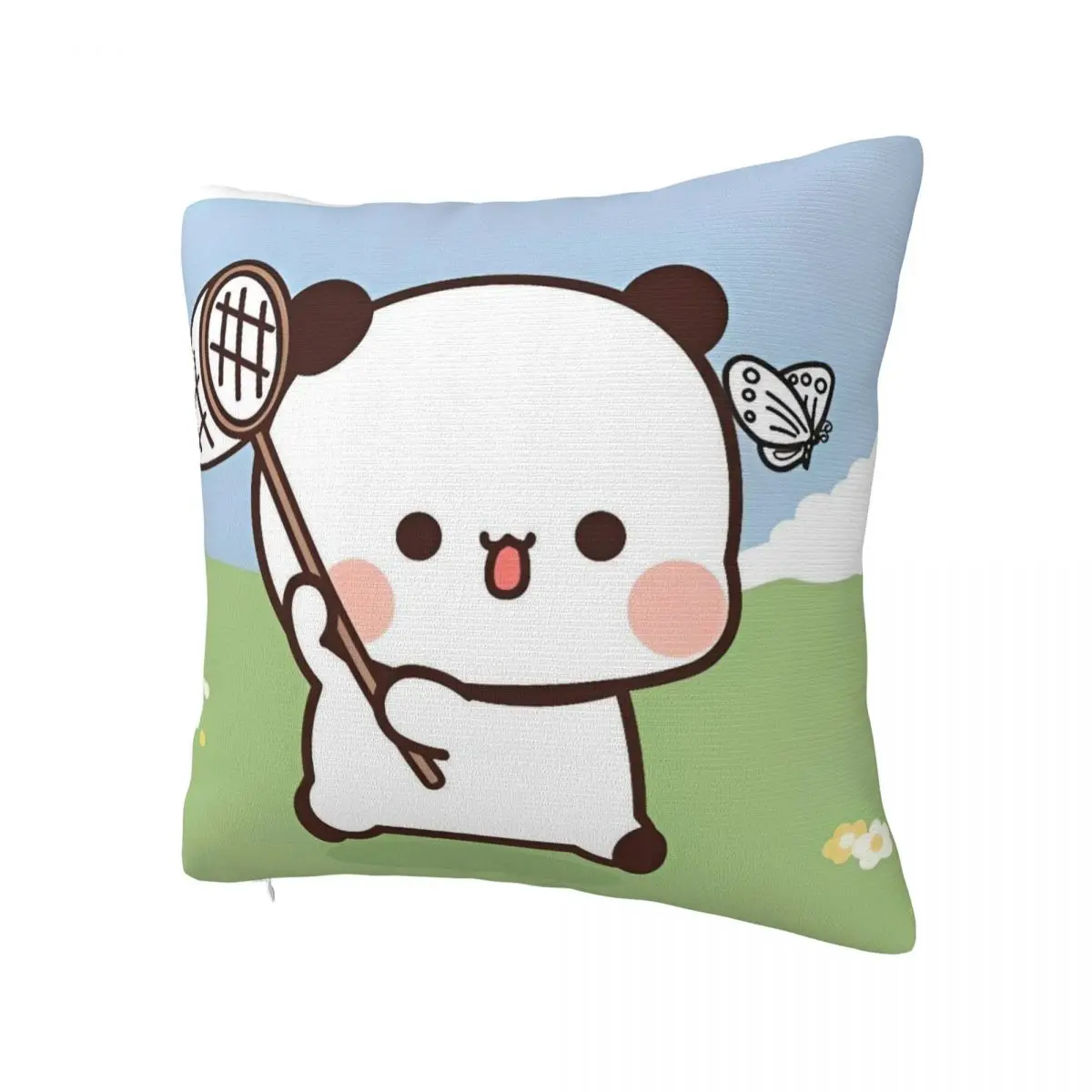 Pillow Cover Bubu And Dudu Panda Graphic Cushion Cover Retro Trendy Pillow Case For Sofa Car Home Decor Pillowcases