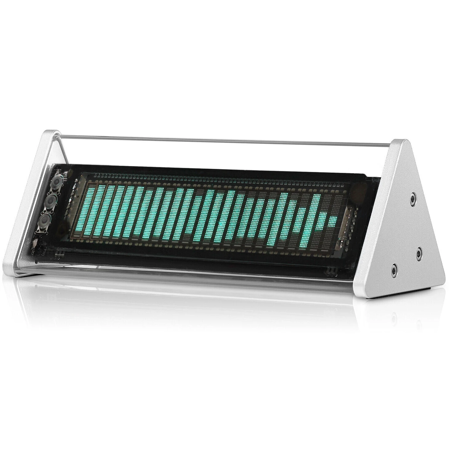 Retro nostalgic VFD screen, clock plus music spectrum meter Bluetooth 5.0 receiver 2-way audio switcher