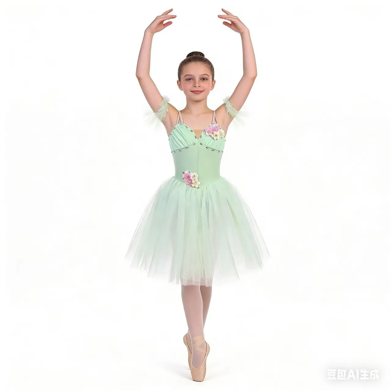professional-water-fairy-ballet-tutu-dress-long-green-puffy-skirt-for-children's-competition-and-adult-performance-8-colours