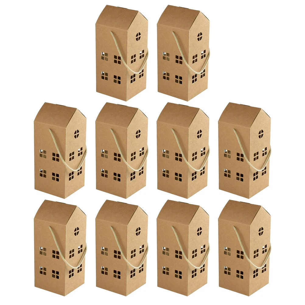 

10 Pcs Portable Gift Box Tea Leaves Boxes Candy Containers Biscuit Elegant Wedding Small Cases Paper