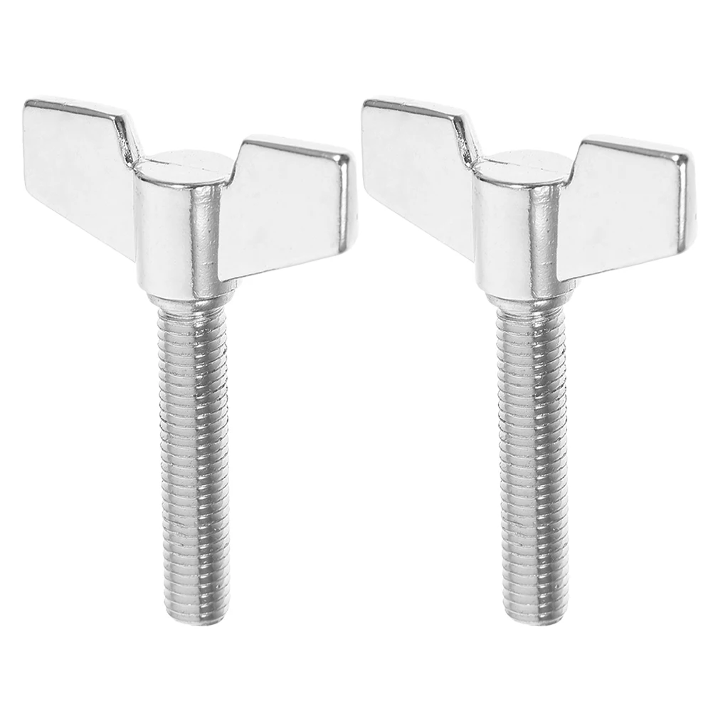 

2pcs Drum Knob Screws Replacement Cymbal Accessories Hi-hat Stand Fastener Wing Nut Hardware Parts for All Drum Sets Metal